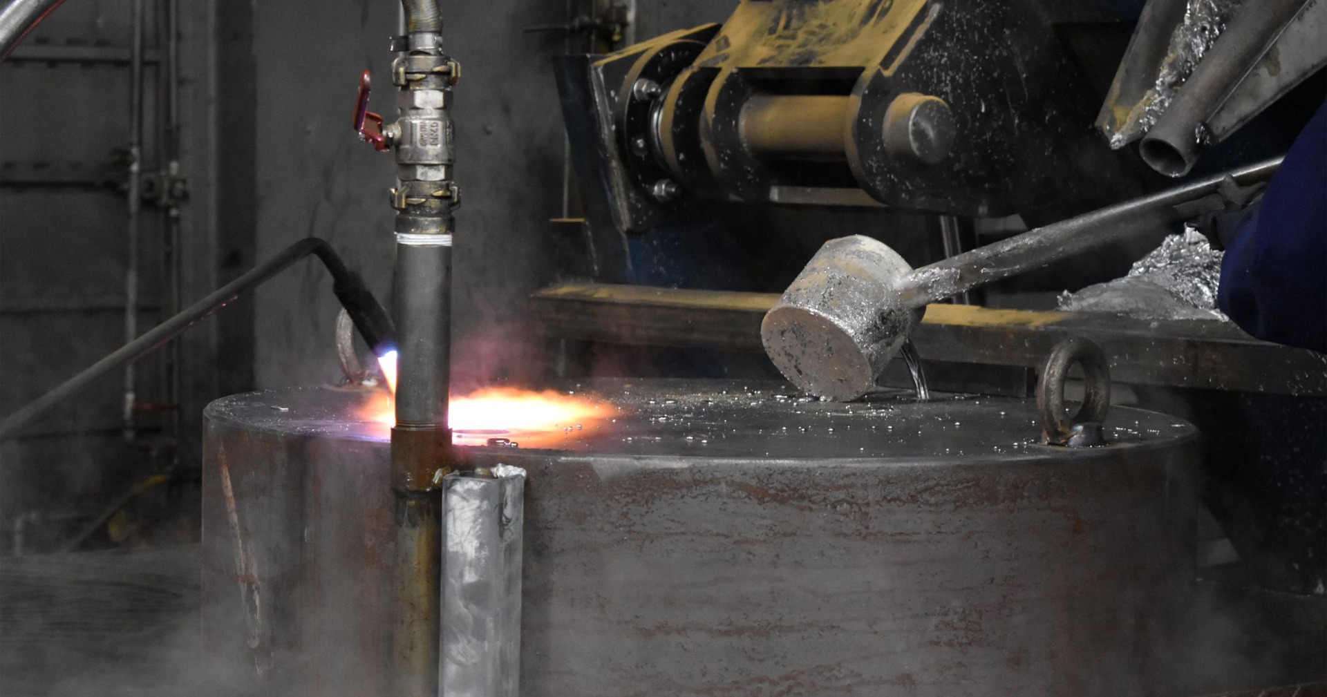 Nuclear lead pour for lead shielded cask from Nuclear Shields