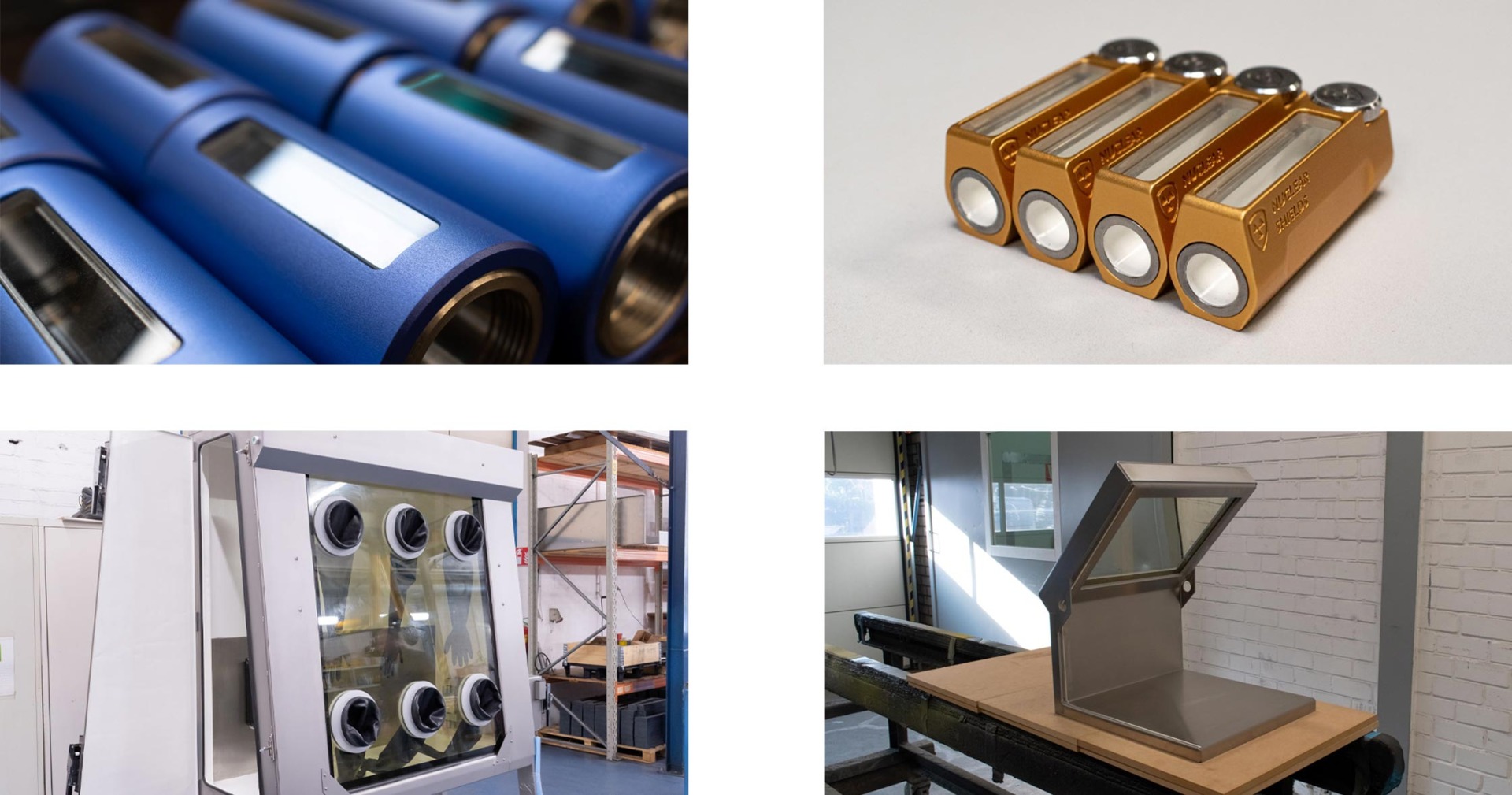 Integration of lead glass parts