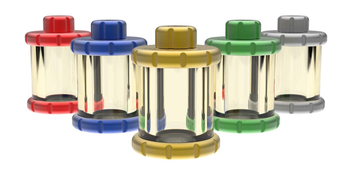 Lead glass vial shields manufactured by Nuclear Shields