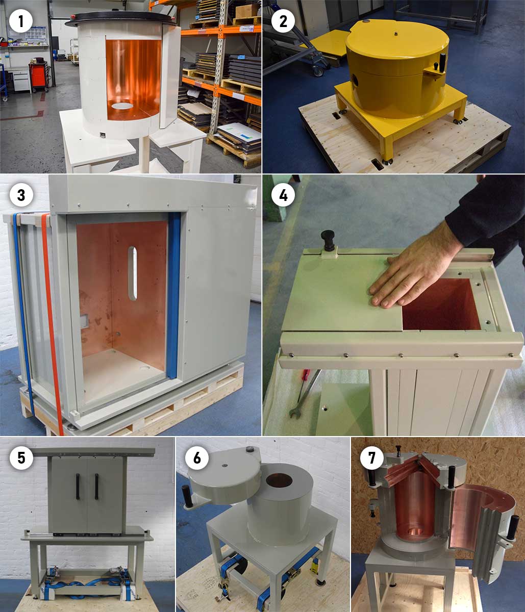 Low background radiation detector shielding