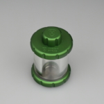 Lead glass vial shield - Green