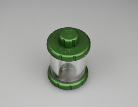 Lead glass vial shield - Green