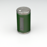 4 mm tungsten sliding vial shield - Green