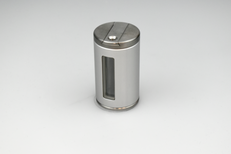 4 mm tungsten sliding vial shield - Silver/Gray