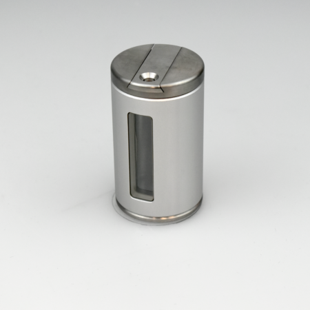 4 mm tungsten sliding vial shield - Silver/Gray