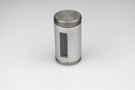 6 mm tungsten magnetic vial shield- Silver/Gray