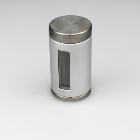 6 mm tungsten magnetic vial shield- Silver/Gray