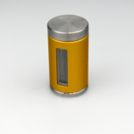 6 mm tungsten magnetic vial shield- Yellow/Gold