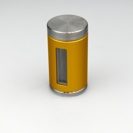 6 mm tungsten magnetic vial shield- Yellow/Gold