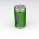 6 mm tungsten sliding vial shield- Green