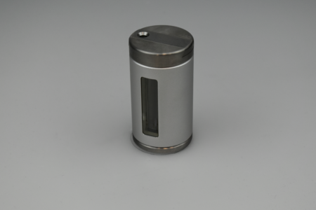 6 mm tungsten sliding vial shield- Silver/Gray