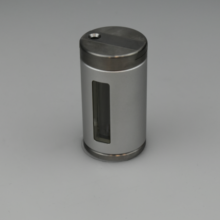 6 mm tungsten sliding vial shield- Silver/Gray