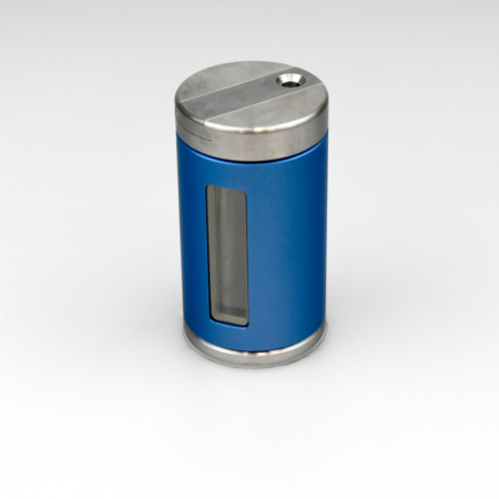 6 mm tungsten sliding vial shield- Blue