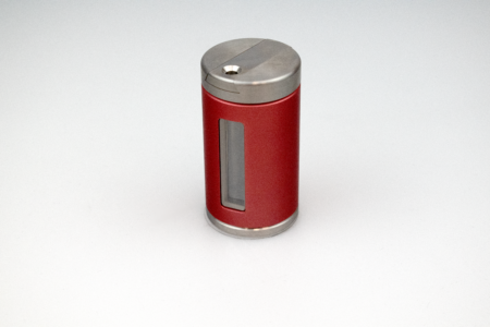 6 mm tungsten sliding vial shield- Red