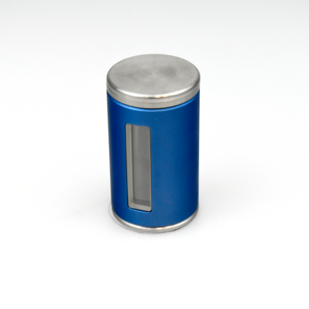 4 mm tungsten magnetic vial shield - blue