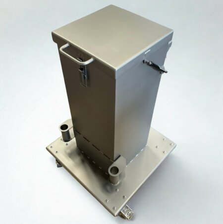 Mobile Shielded Waste Bin - 45L - 20 mm