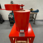 Lead castle with top swivel opening and epoxy finish