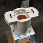 lead castle with dual top sliding opening for easy access