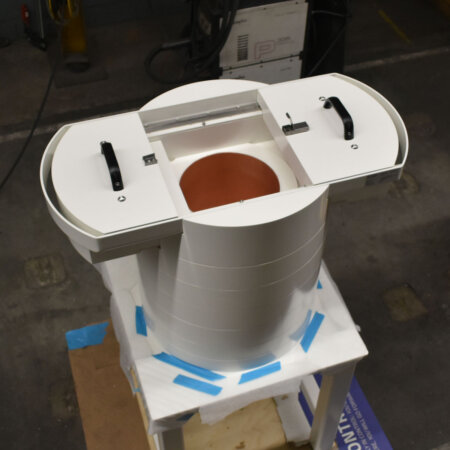 lead castle with dual top sliding opening for easy access