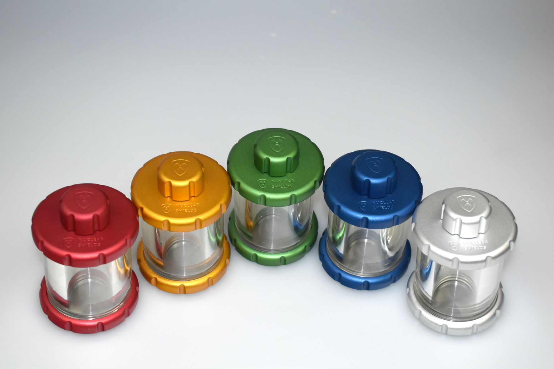 Lead glass vial shields